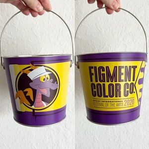 Disney Epcot Festival Of The Arts 2020 Figment Color Co. Mini Paint Bucket
